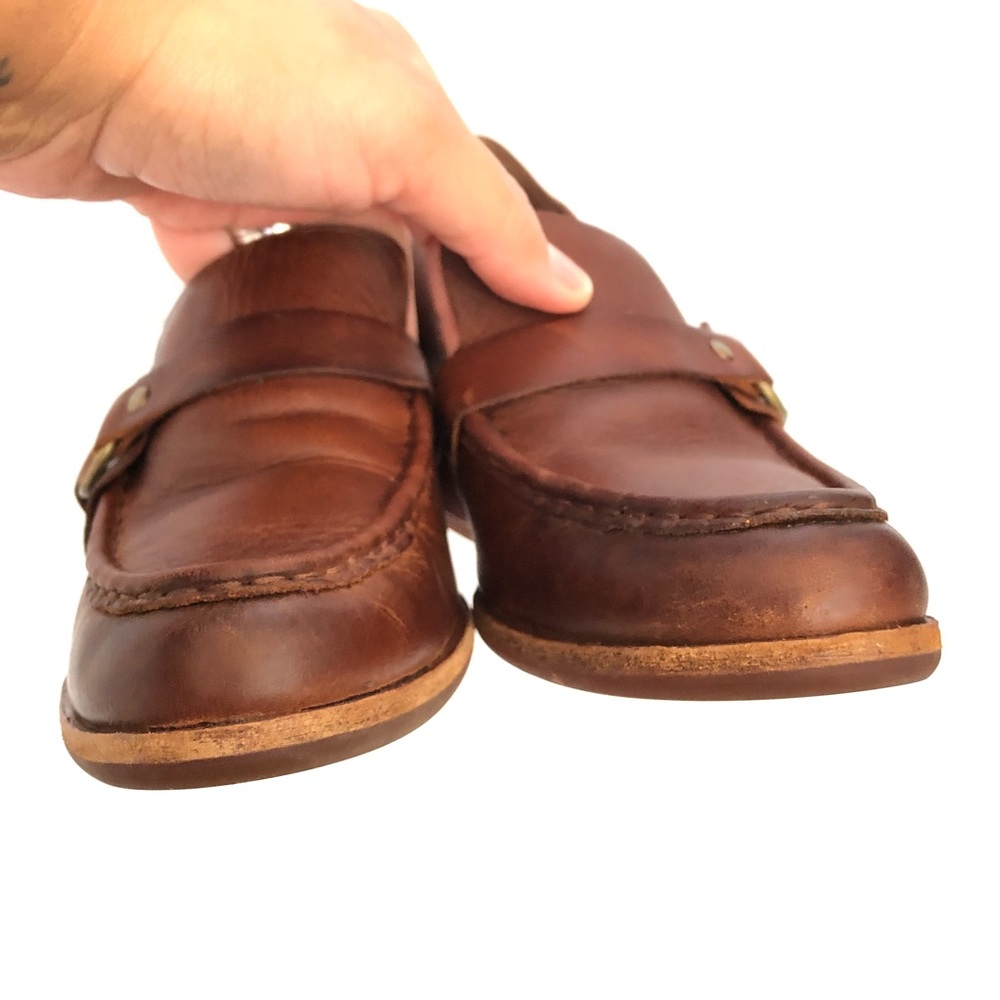 Kork-Ease Brown Leather Block Heel Loafer - Picture 10 of 14